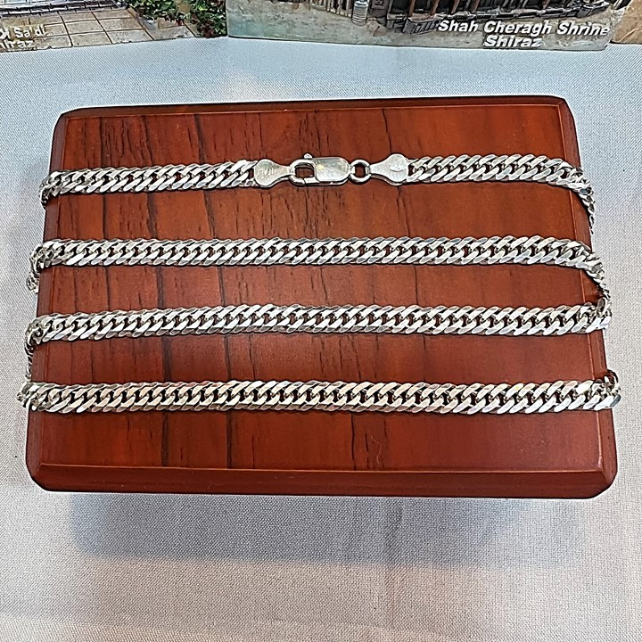 زنجیر نقره مردانه کد glsr-2261