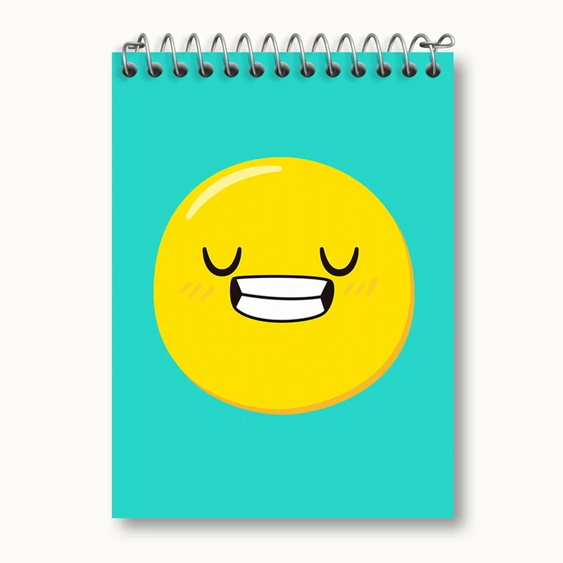 دفتر یادداشت 50 برگ خندالو مدل ایموجی Emoji کد 3004