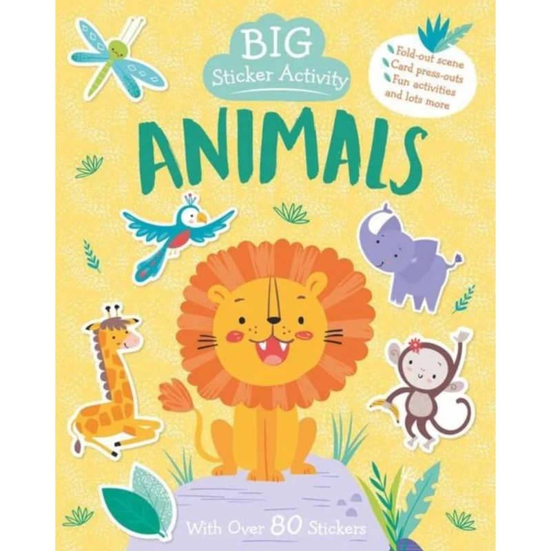 کتاب   Big Sticker Activity Animals  اثر sarah wade انتشارات نورث پرید