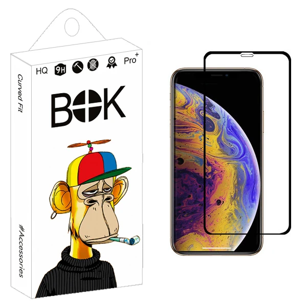 محافظ صفحه نمایش بوک مدل +HD مناسب برای گوشی موبایل اپل iPhone X