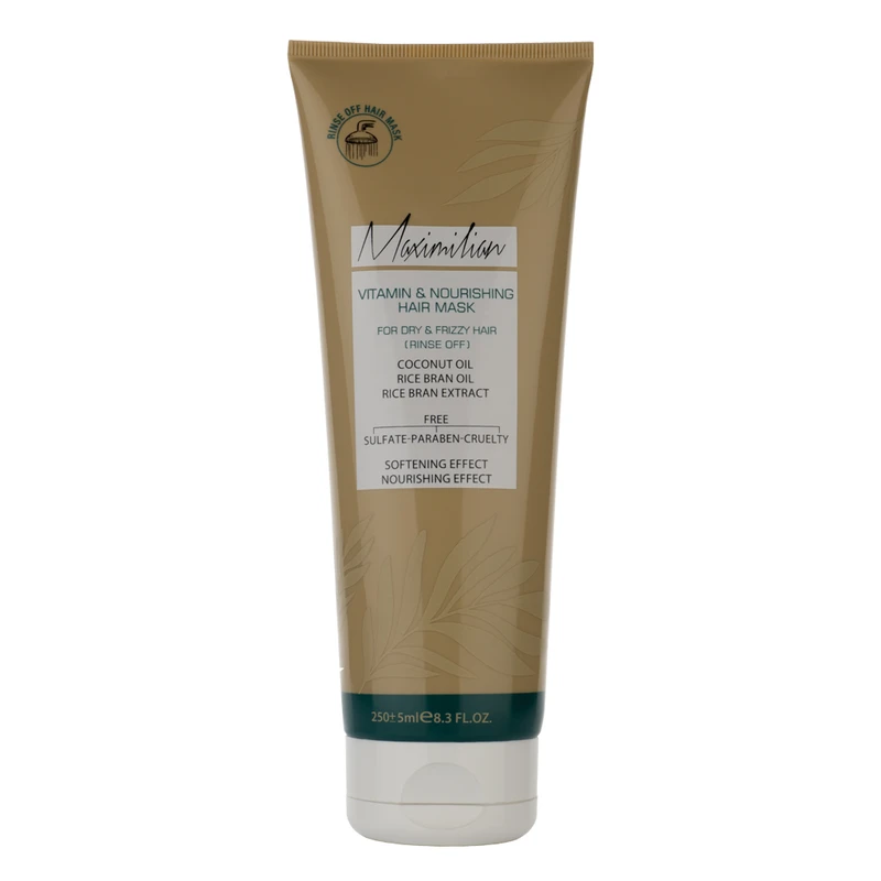 ماسک مو ماکسیمیلیان مدل ویتامینه و مغذی حجم 250 میلی لیتر