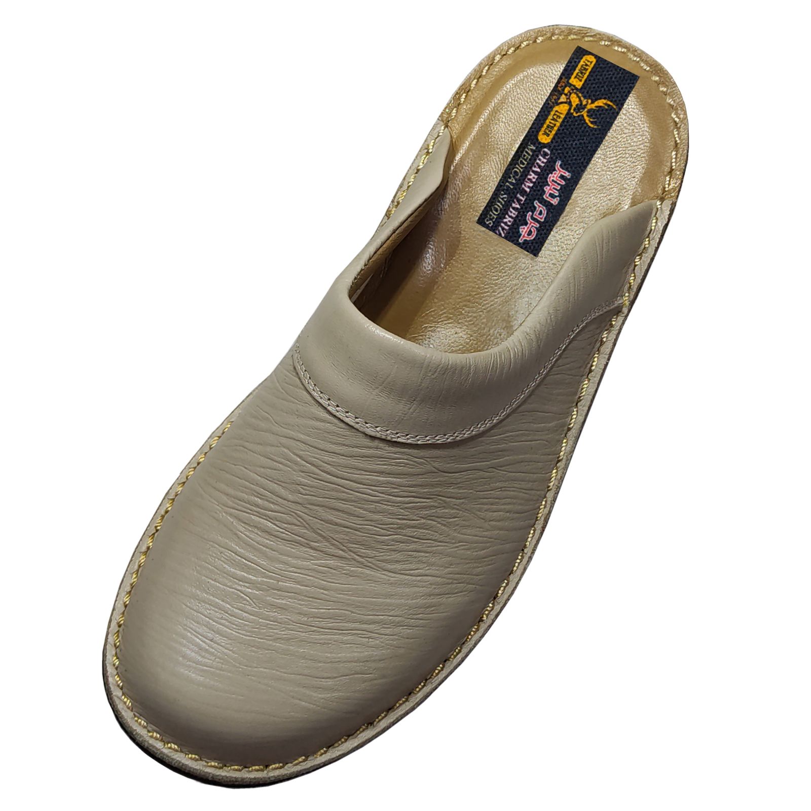 صندل مردانه چرم تبریز مدل فریدون - - 7