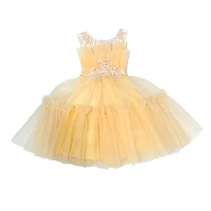 پیراهن دخترانه مدل آیلار بادبزنی