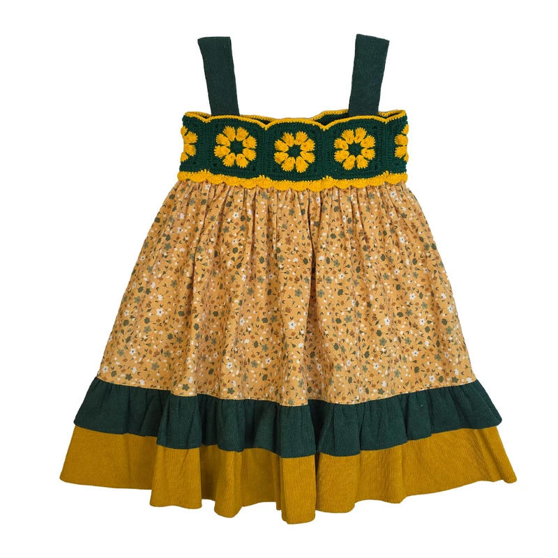 سارافون دخترانه مدل گل گلی