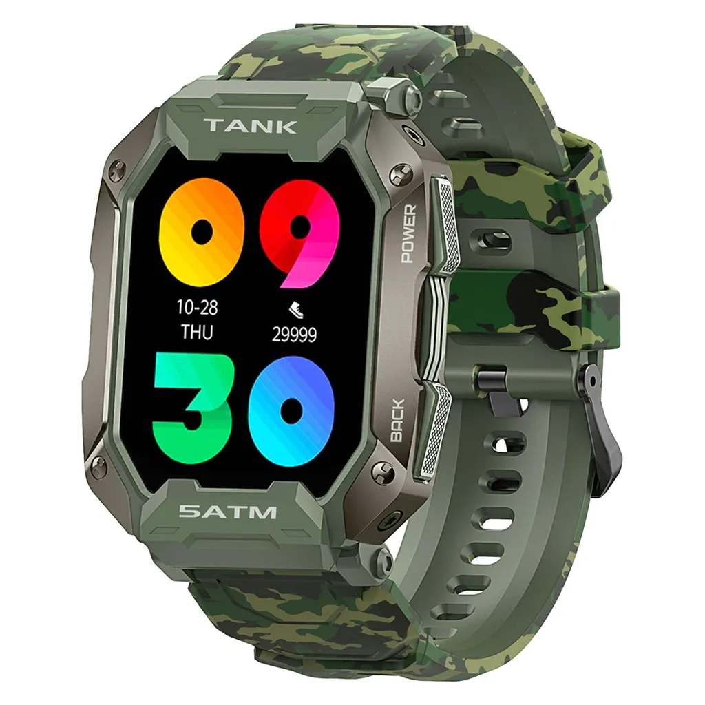 ساعت هوشمند کازپت مدل TANK M1 CAMO GRN