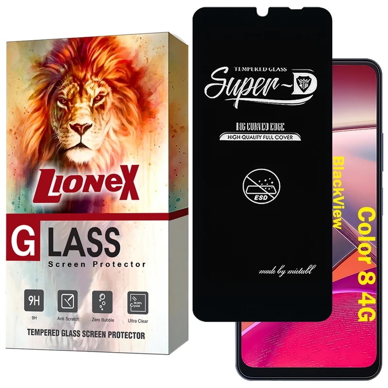 محافظ صفحه نمایش لایونکس مدل SUPERDNL مناسب برای گوشی موبایل بلک ویو Color 8 4G