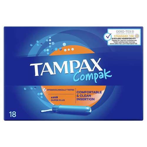 تامپون تامپکس مدل compak plus بسته 18 عددی