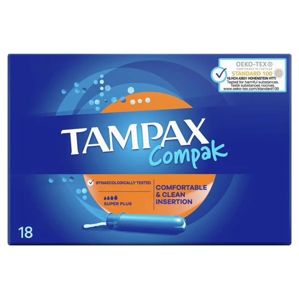 تامپون تامپکس مدل compak plus بسته 18 عددی