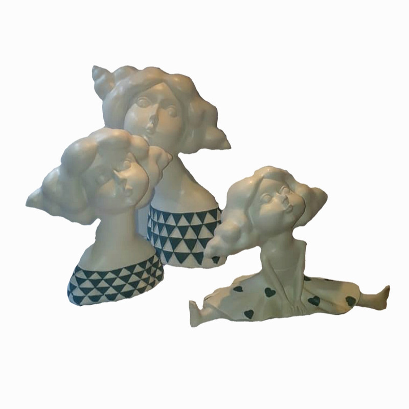 مجسمه مدل دختر مجموعه سه عددی