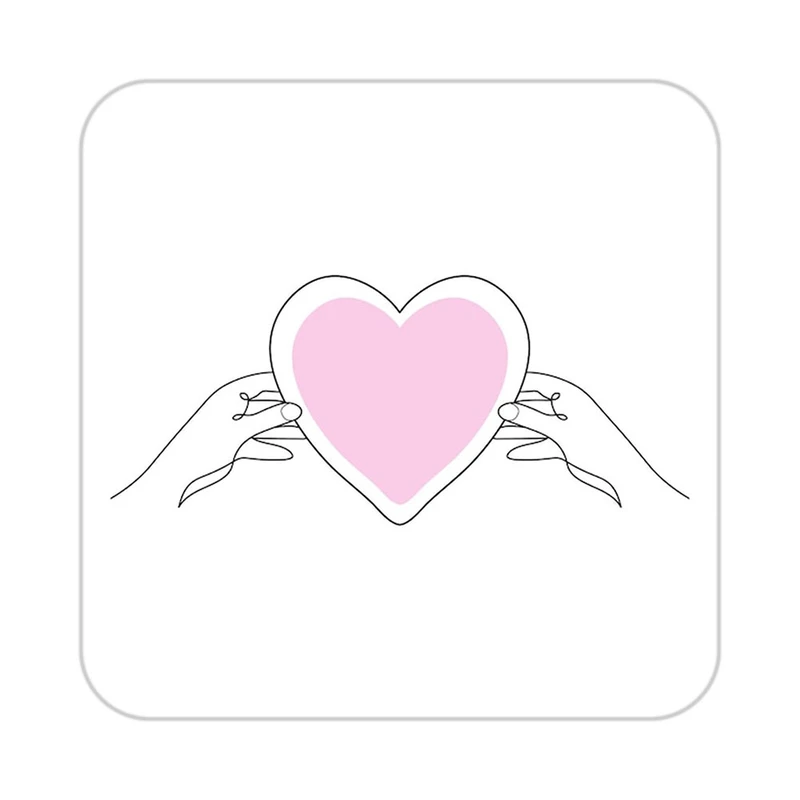 زیر لیوانی کاکتی طرح عاشقانه مدل mp38566