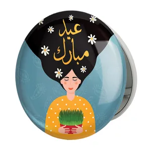 آینه جیبی خندالو طرح نوروز مدل تاشو کد 25571 