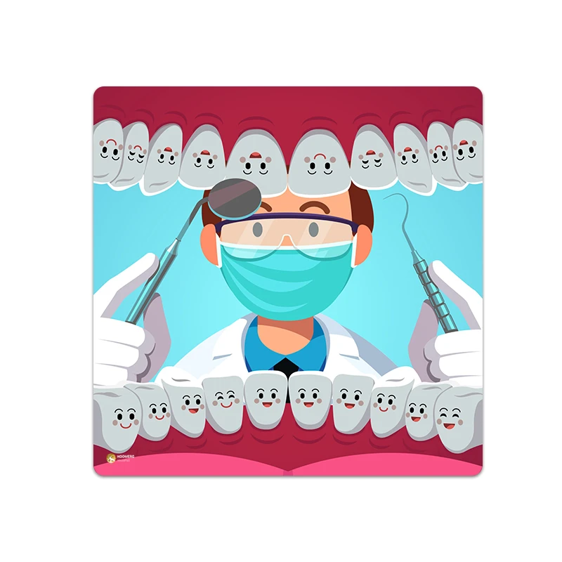 ماوس پد هومرو مدل NX071 طرح دندان پزشکی سایز 40x40 سانتی متر