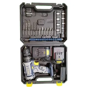 مجموعه 24 عددی دریل پیچ گوشتی شارژی 10 میلی‌متری 18 ولت ابی مکس مدل EM-18V