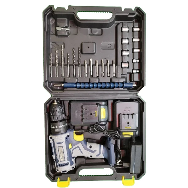 مجموعه 24 عددی دریل پیچ گوشتی شارژی 10 میلی‌متری 18 ولت ابی مکس مدل EM-18V