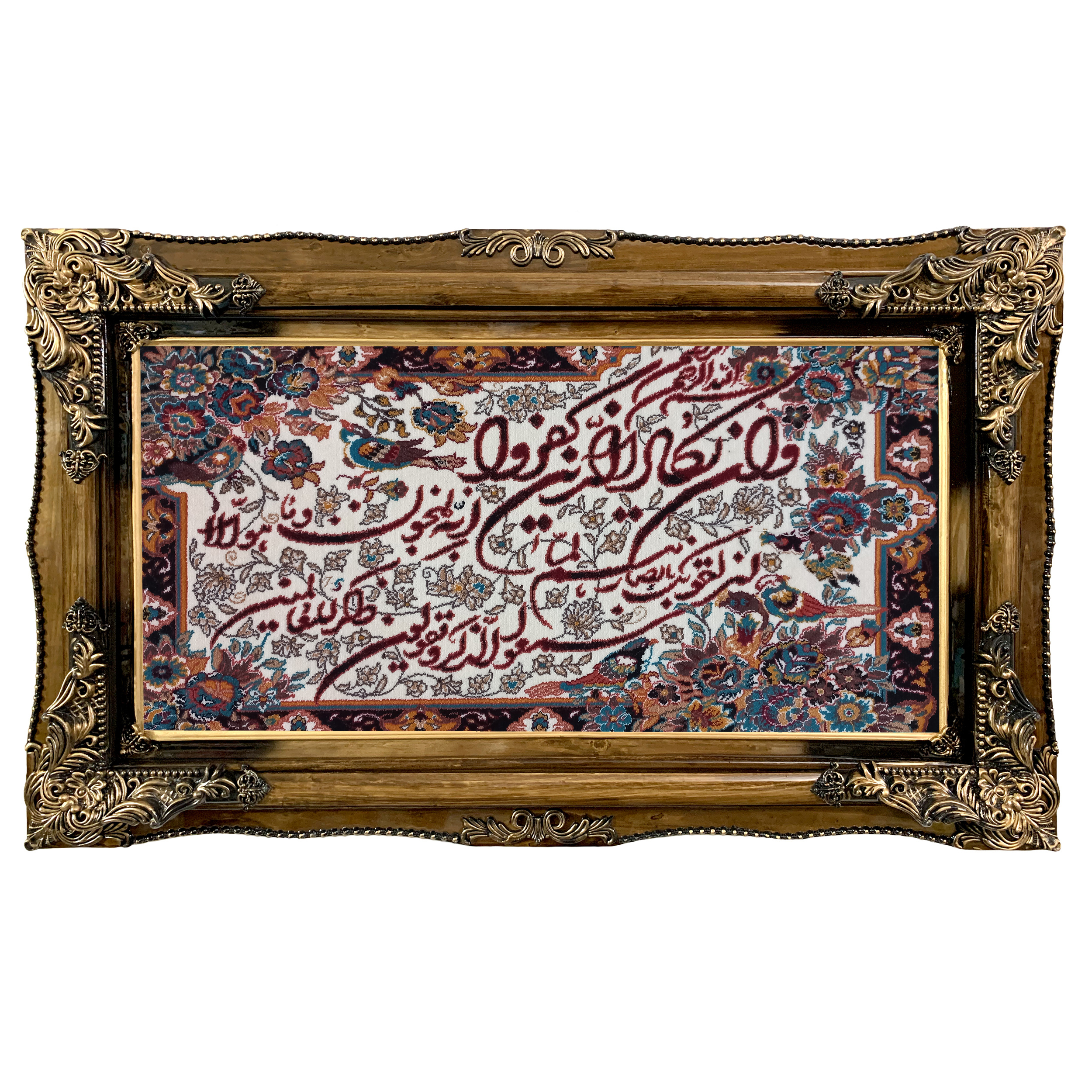 تابلو فرش ماشینی طرح دستبافت مدل وان یکاد کد 7793