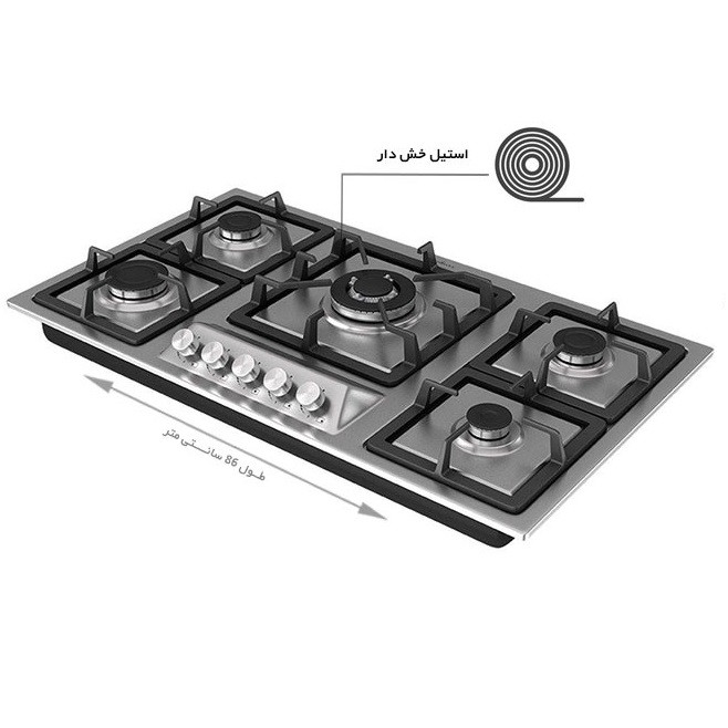 اجاق گاز صفحه ای داتیس مدل 514 DS