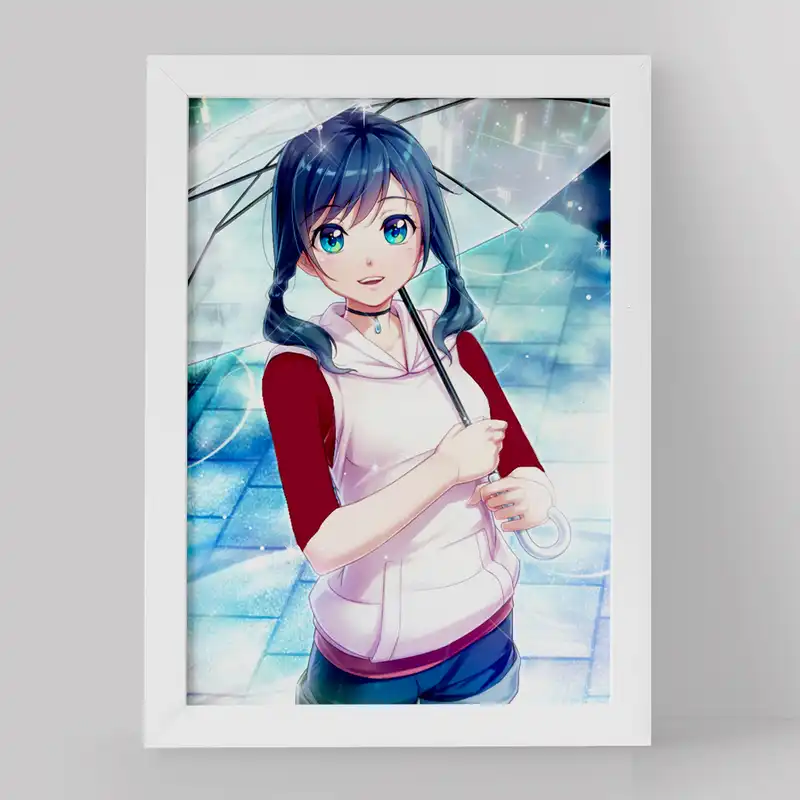 تابلو خندالو مدل هینا انیمه تغییر آب و هوا با تو کد 17630