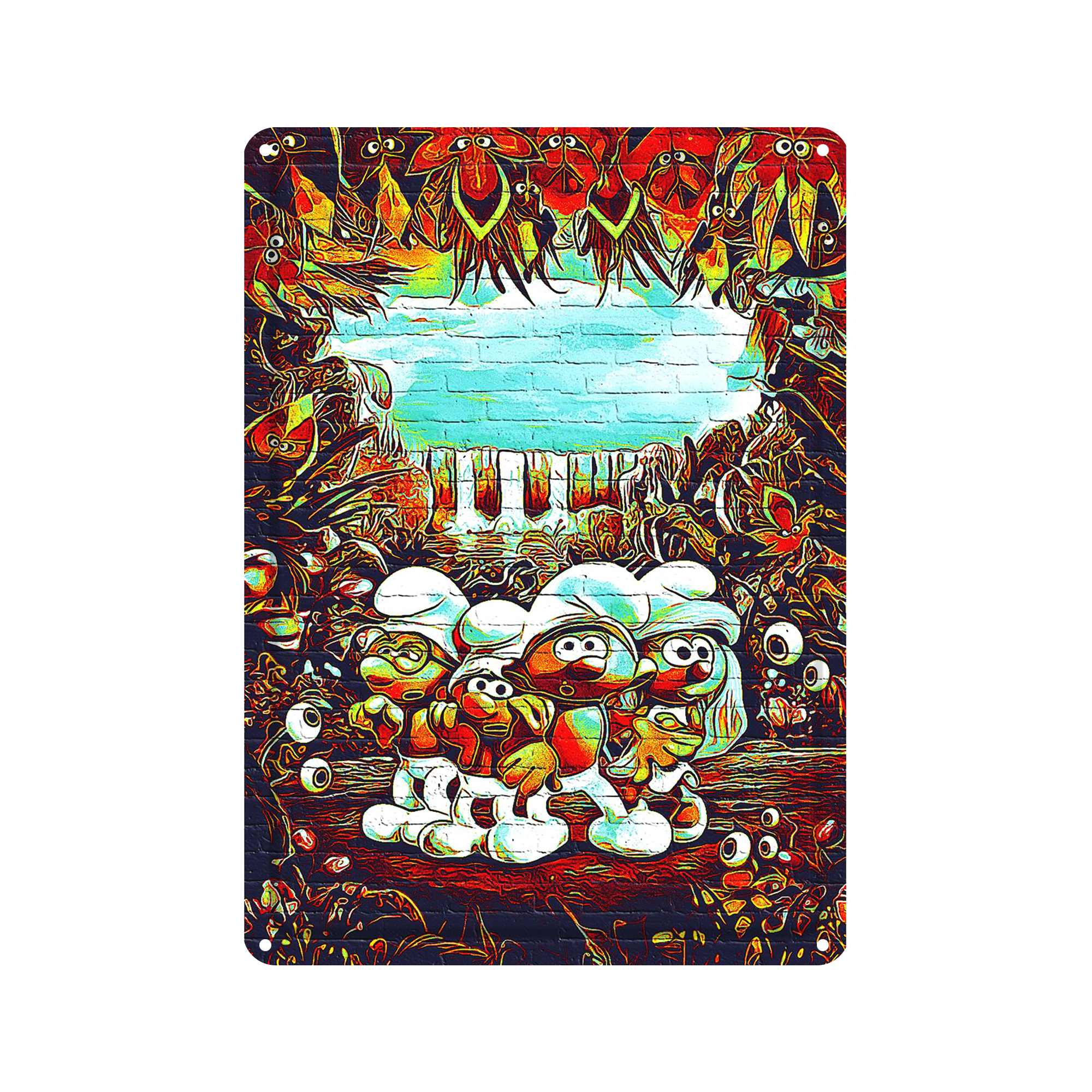 دیوارکوب مدل اسمورف ها کد s 1709