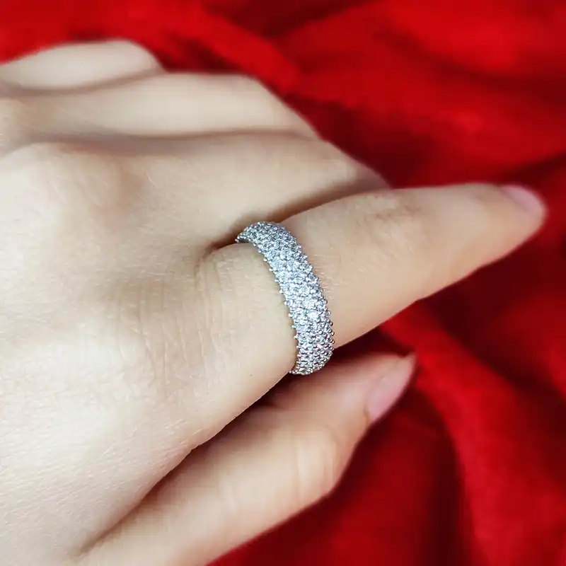 انگشتر نقره زنانه مدل پرنسس کد NG3714