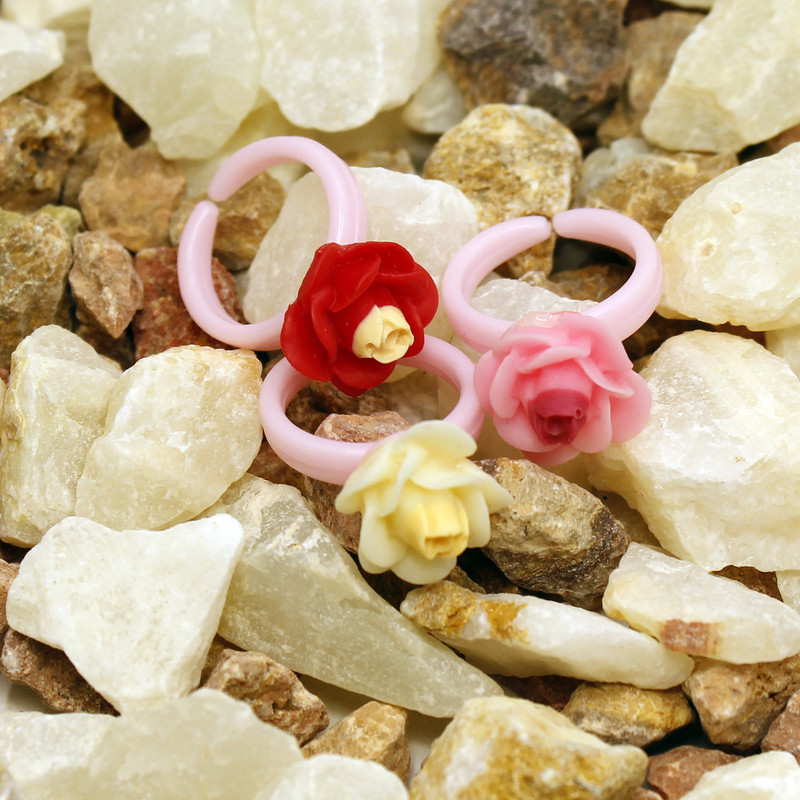 انگشتر دخترانه طرح گل کد RKH_1008 مجموعه 3 عددی انگشتر دخترانه طرح گل کد RKH_1008 مجموعه 3 عددی