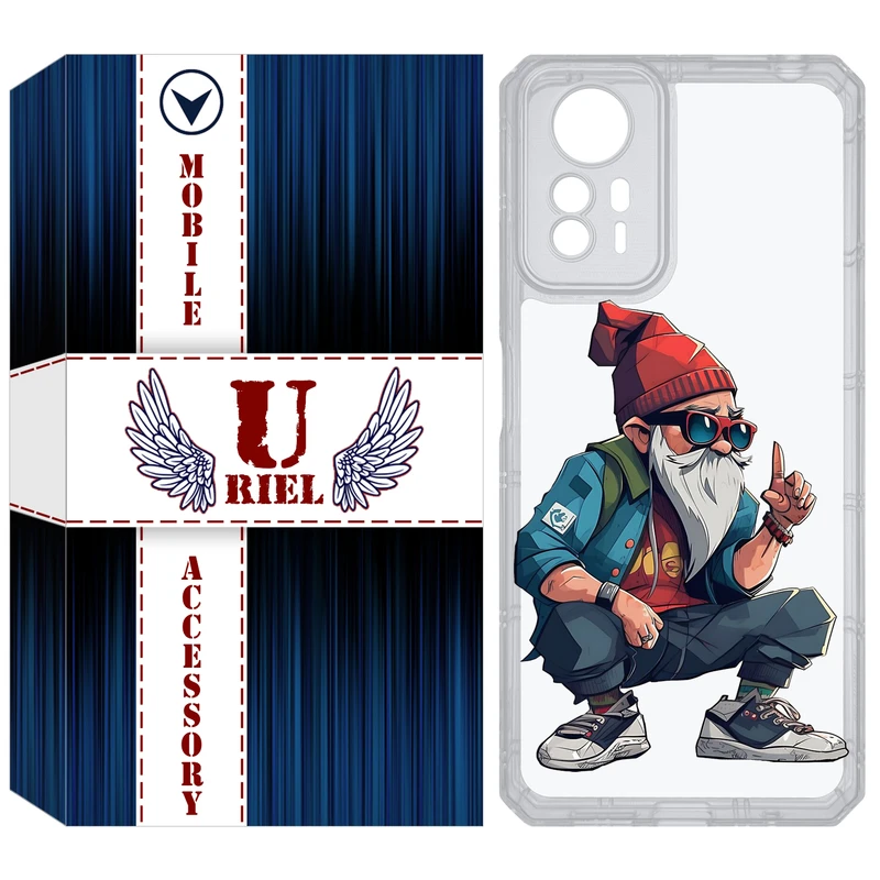 کاور یوریل مدل Clear کد 48 طرح پیرمرد مناسب برای گوشی موبایل شیائومی Redmi Note 12S