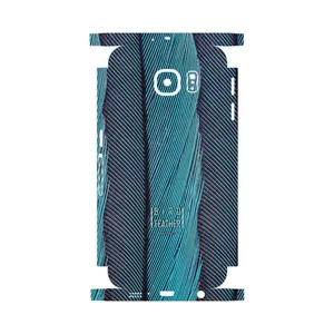 MAHOOT Turquoise feathers-FullSkin Cover Sticker for Samsung Galaxy S6