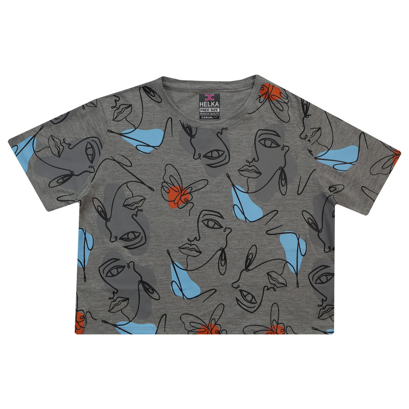 ست تاپ و شلوارک زنانه هلکاپاژ مدل رخ