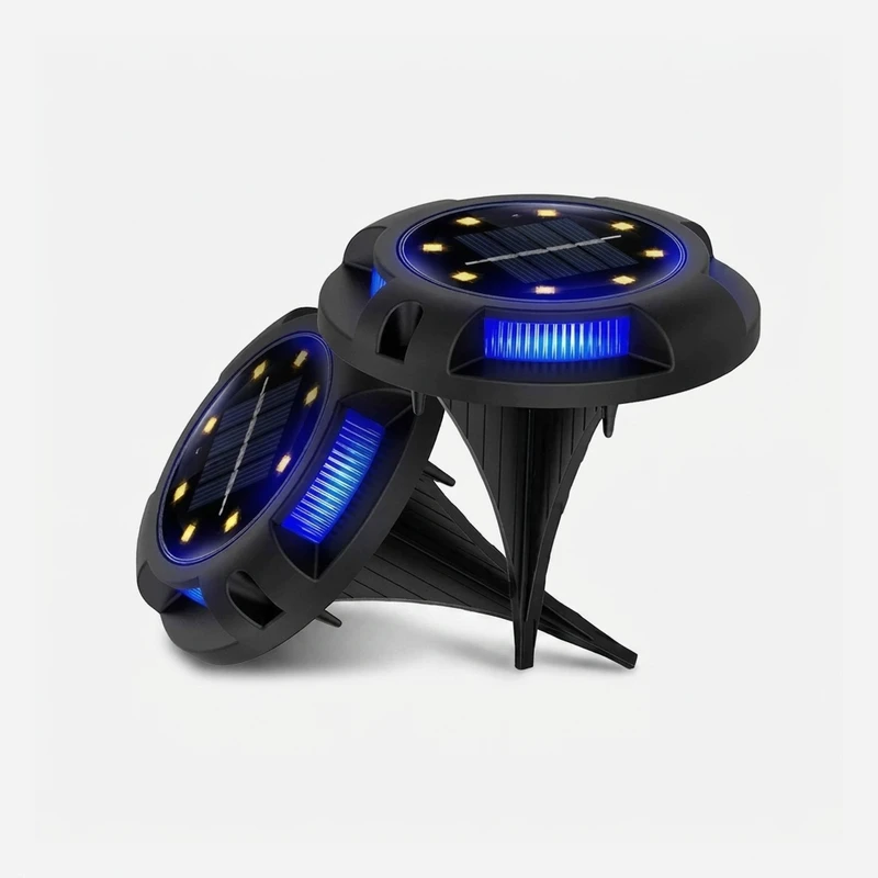 چراغ پارکی خورشیدی مدل buried lights بسته دو عددی