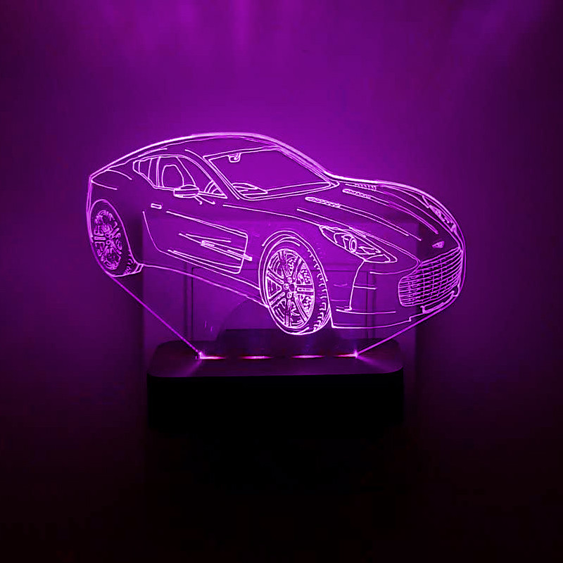 چراغ خواب اتاق کودک طرح ماشین مدل دیواری