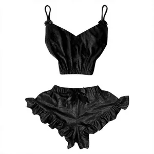 لباس خواب زنانه مدل مخمل ابریشم 