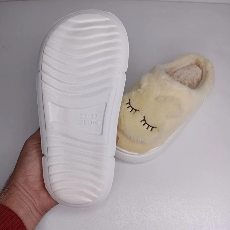 عکس شماره 3 : دمپایی حوله-ای مدل خرگوشی جلوبسته کد 1610-lyw