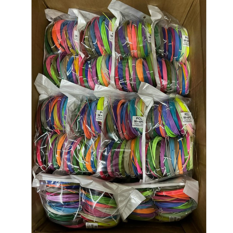 فیلامنت قلم طراحی سه بعدی مدل PCL طول 5 متر بسته 40 عددی