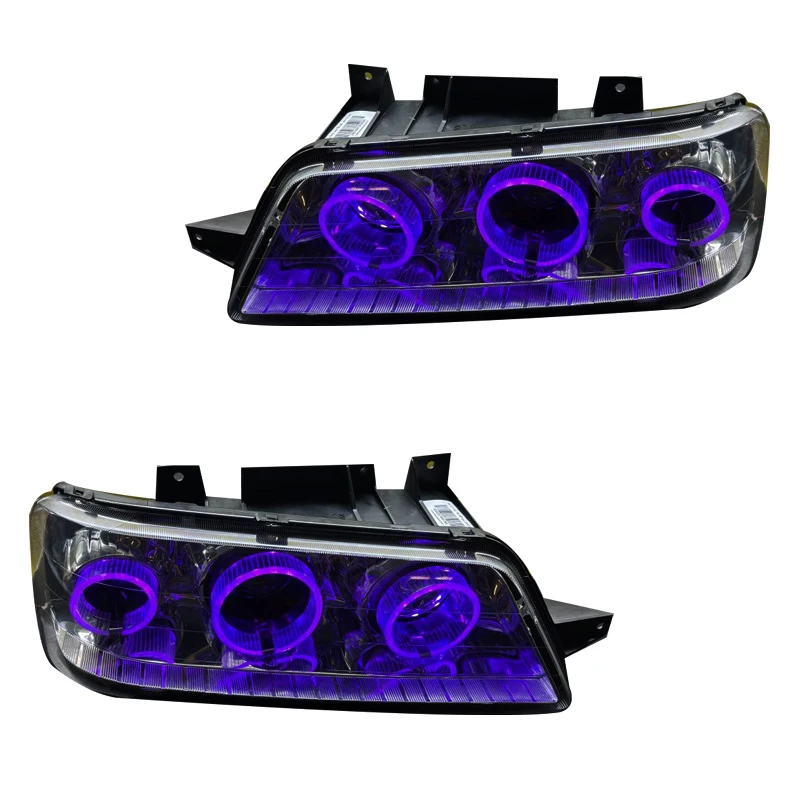 چراغ جلو خودرو گروه پژوهش صنعت مدرن مدل 3D-R3-Purp مناسب برای پژو 405 SLX بسته دو عددی