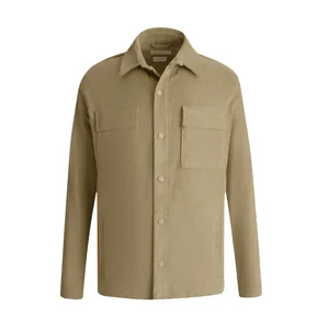 پیراهن آستین بلند یقه برگردان مردانه کروم مدل 2513902