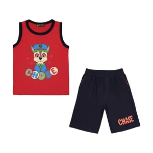 ست تاپ و شلوارک پسرانه خرس کوچولو مدل 2011307-72