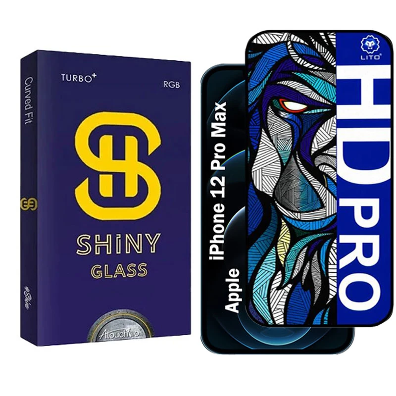 محافظ صفحه نمایش شیشه ای آتوچبو مدل LIHD-AT مناسب برای گوشی موبایل اپل iPhone 12 ProMax