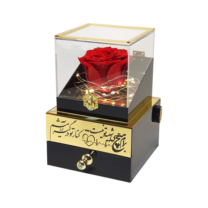 گل رز جاودان مدل گنجینه موزیکال کوکی 