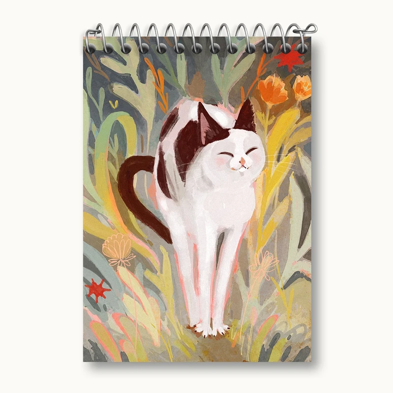 دفتر یادداشت 50 برگ خندالو مدل گربه (Cat) کد N31