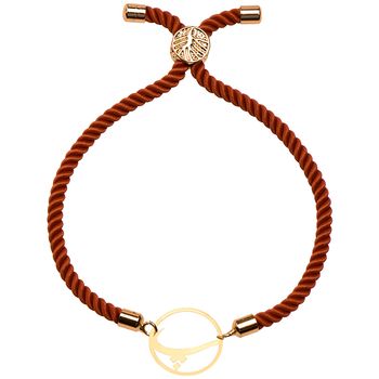 دستبند طلا 18 عیار زنانه کرابو طرح حرف پ مدل Kr2682