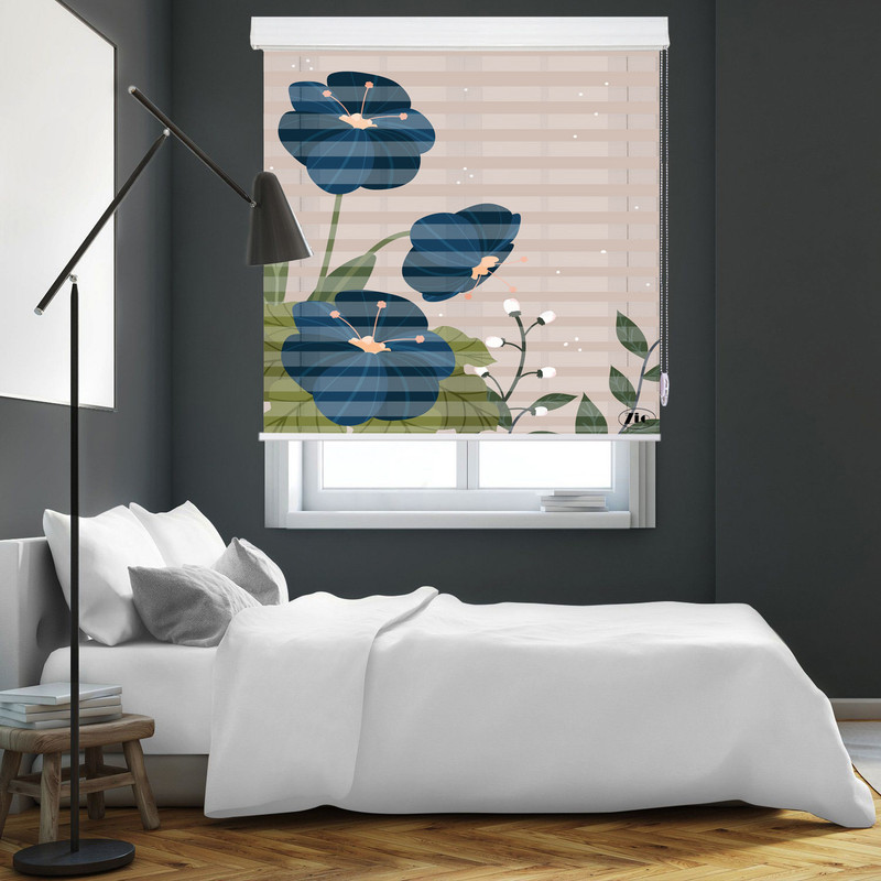 پرده زبرا زیو مدل O-7030 سایز 150x280 سانتی متر