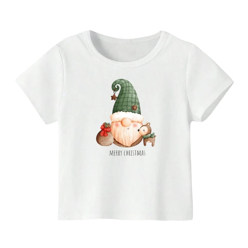 تی شرت آستین کوتاه بچگانه مدل بابانوئل کریسمس کد 48