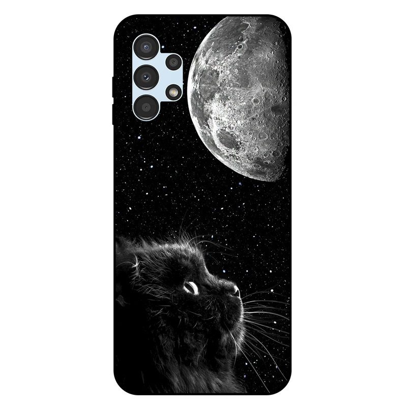  کاور مگافون طرح گربه مدل 1882 مناسب برای گوشی موبایل سامسونگ Galaxy A13 4G   