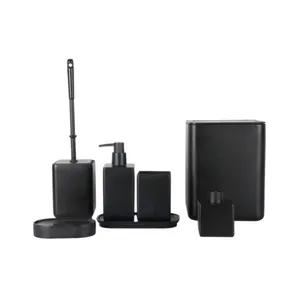 ست سرویس بهداشتی 7 پارچه دلفین مدل FN-744-Black