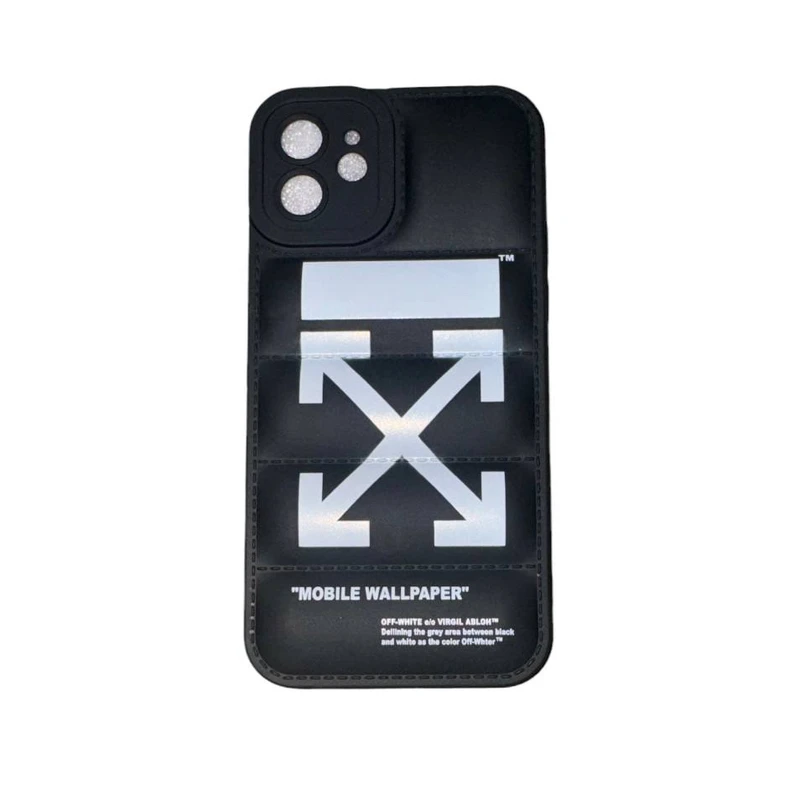 کاور مدل پافری بالشتی طرح off مناسب برای گوشی موبایل اپل Iphone 12 pro