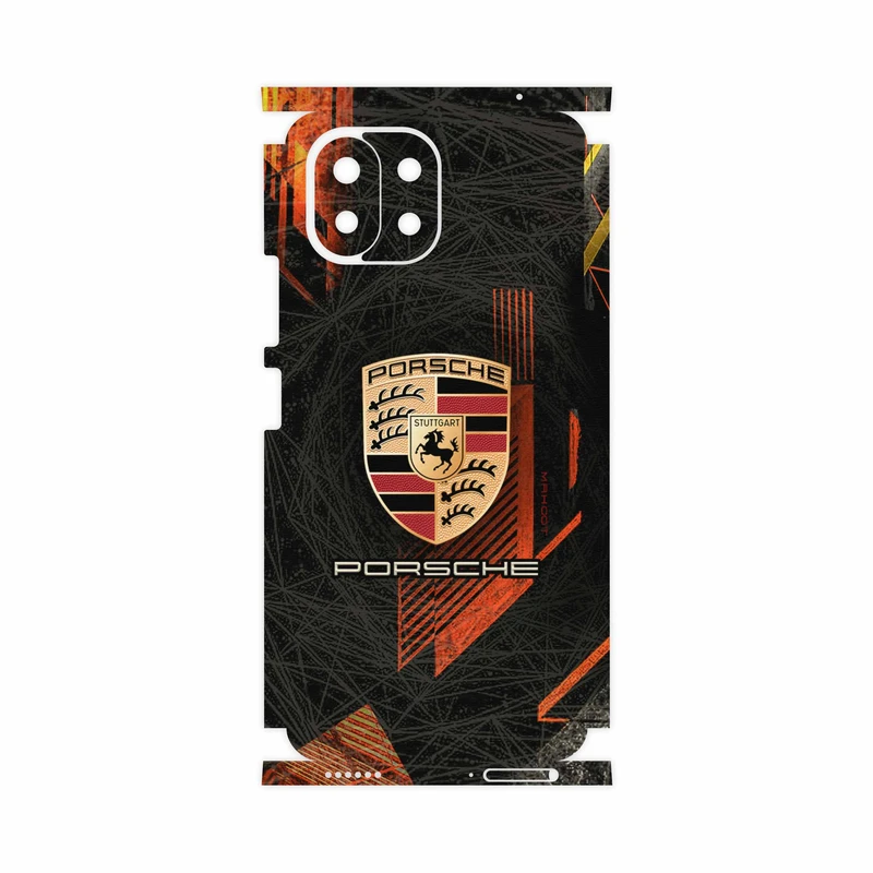 برچسب پوششی ماهوت مدل Porsche-Logo-FullSkin مناسب برای گوشی موبایل شیائومی 11 Lite 5G NE