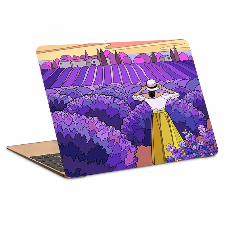 استیکر لپ تاپ طرح  مزرعه سنبل طیب کد p-1223 مناسب برای لپ تاپ 15.6 اینچ