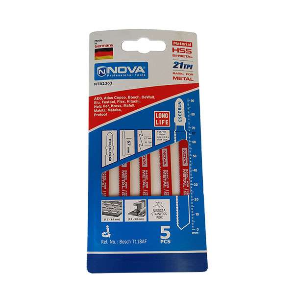 مجموعه 5 عددی تیغه اره عمودبر آهن نووا مدل AR-GM 2363