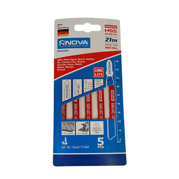 مجموعه 5 عددی تیغه اره عمودبر آهن نووا مدل AR-GM 2363