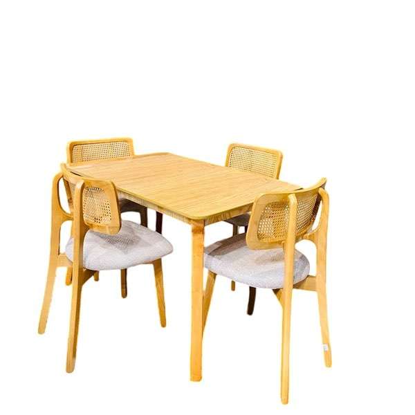 میز و صندلی ناهارخوری چهار نفره گالری آدرینو مدرن مدل Hasiry