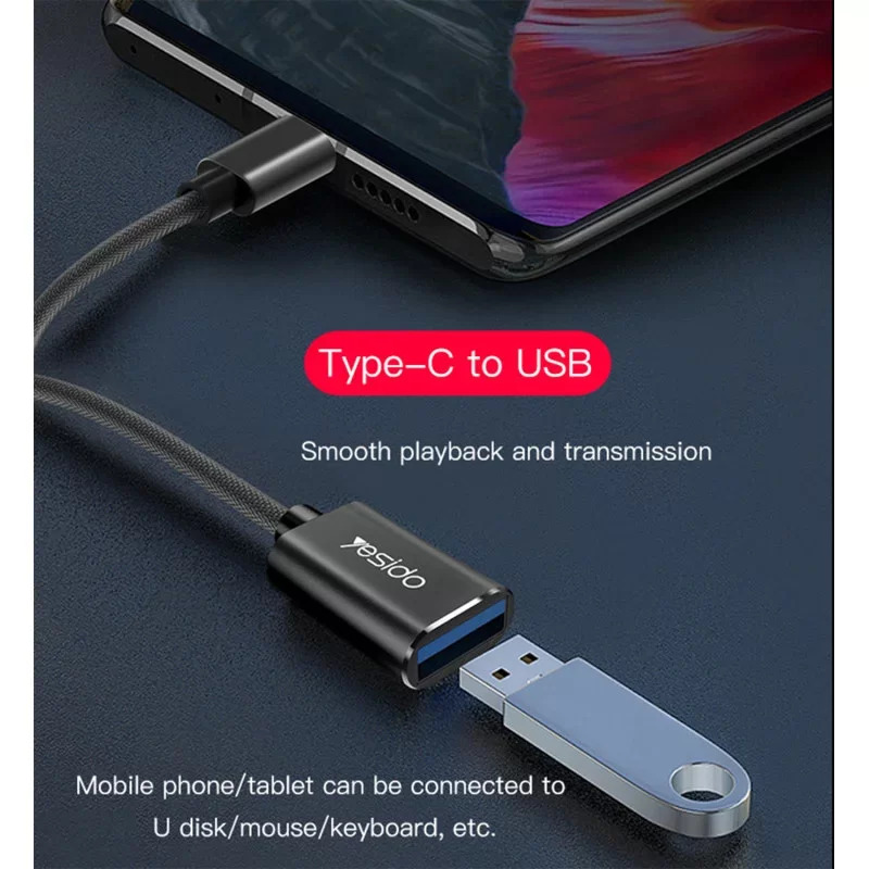 مبدل USB-C به USB OTG یسیدو مدل GS01